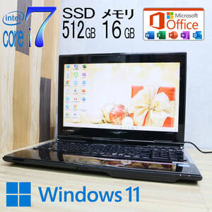 ★美品 YAMAHA♪最上級4コアi7！新品SSD512GB メモリ16GB★LL750L Core i7-3630QM Webカメラ Win11 MS Office2019 Home&Business★P68009