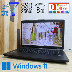 ★美品 最上級4コアi7！新品SSD256GB メモリ8GB★LB-D704S Core i7-2670QM グラボ Webカメラ Win11 MS Office 中古品 ノートPC★P69093