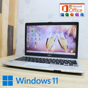 ★中古PC 高性能5世代i5！320GB★S935/K Core i5-5300U Webカメラ Win11 MS Office 中古品 ノートPC★P69163