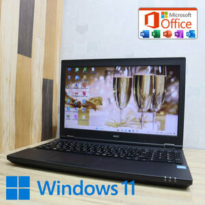 ★美品 500GB★VK16EX-T Celeron 3855U Win11 MS Office 中古品 ノートPC★P69449