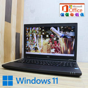 ★美品 500GB★VK16EX-T Celeron 3855U Win11 MS Office 中古品 ノートPC★P69448