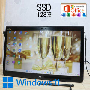 ★中古PC 高性能6世代i5！SSD128GB★Q736/P Core i5-6300U Webカメラ Win11 MS Office2019 Home&Business 中古品 ノートPC★P68047