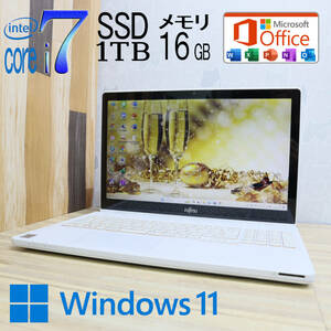 なんと！新品SSD1TB メモリ16GB★美品 最上級4世代4コアi7！★A77M Core i7-4702HQ Webカメラ Win11 MS Office2019 Home&Business★P68723