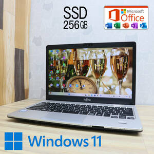 ★美品 高性能6世代i5！SSD256GB★S936/P Core i5-6300U Win11 MS Office 中古品 ノートPC★P69158