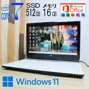 ★超美品 YAMAHA♪最上級4世代4コアi7！新品SSD512GB メモリ16GB★LL750M Core i7-4700MQ Webカメラ Win11 MS Office2019 H&B★P69425