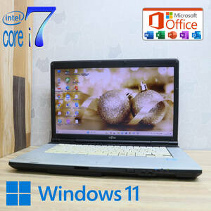 ★中古PC 最上級2世代i7！250GB★E741/D Core i7-2640M Win11 MS Office 中古品 ノートPC★P71047