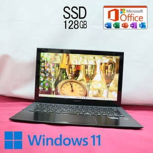 ★美品 高性能4世代i5！SSD128GB★SVP11219CJB Core i5-4200U Webカメラ Win11 MS Office 中古品 ノートPC★P70527の画像1