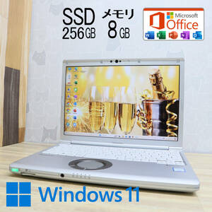 ★中古PC 高性能8世代4コアi5！M.2 SSD256GB メモリ8GB★CF-SV7 Core i5-8350U Win11 MS Office2019 Home&Business ノートPC★P69251