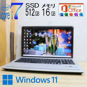 ★美品 最上級4コアi7！新品SSD512GB メモリ16GB★VPCF226FJ Core i7-2670QM グラボ Webカメラ Win11 MS Office2019 H&B★P70874