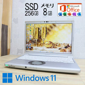 ★中古PC 高性能8世代4コアi5！M.2 SSD256GB メモリ8GB★CF-SV7 Core i5-8350U Webカメラ Win11 MS Office2019 Home&Business★P70344