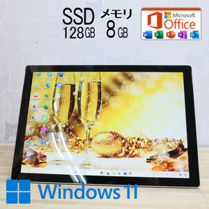 ★中古PC 高性能8世代4コアi5！M.2 NVMeSSD128GB メモリ8GB★SURFACEPRO6 Core i5-8350U Webカメラ Win11 MS Office2019 H&B★P69676