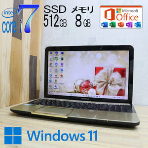 ★美品 最上級4コアi7！新品SSD512GB メモリ8GB★T552 Core i7-3630QM Webカメラ Win11 MS Office2019 Home&Business ノートPC★P70984