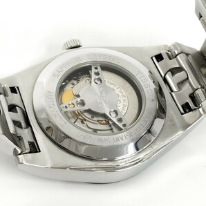TISSOT PRS516 シルバー メンズ 腕時計 ブラック文字盤 自動巻き デイデイト 中古[ne]35u [jgg]の画像7