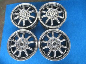 ESTROSA 13インチ アルミホイール 13X4J +43 PCD100 4H 4穴 中古