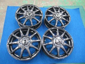 VATRRA 14インチ アルミホイール 14X4.5J +45 PCD100 4H 4穴 中古