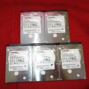 東芝 MQ01ABF050 【500GBx5】 中古 SATA 2.5インチ 7mm厚 内蔵ハードディスク 10000-20000時間以内/レターパック 【10日間保証】 複数9の画像1