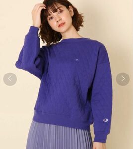 Champion チャンピオン キルティング トレーナー スウェット L