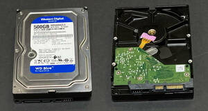 WestrenDigital (500GB 3.5インチ) WD5000AAKS 1台 WD5000AZLX 2台セット