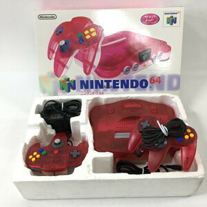 TEI 【ジャンク品】 Nintendo64本体 クリアレッド 〈023-240411-MK-13-TEI〉