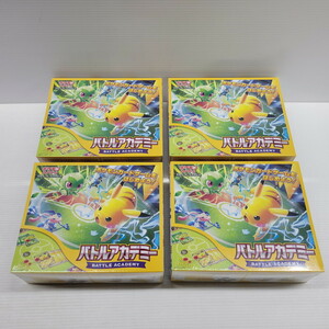 IZU 【中古美品】 ポケモンカードゲーム スカーレット＆バイオレット バトルアカデミー 4点セット 未開封 〈080-240420-AS-03-IZU〉