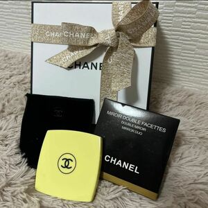 CHANEL コンパクトミラー ミロワールドゥーブルファセット イエロー　シャネル