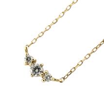 【jv462】ダイヤモンド ネックレス/0.1ct/K10YG イエローゴールド/未使用_画像1