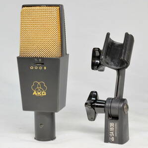 【A】AKG C414B-ULS TL Ⅱ ビンテージ コンデンサーマイク 出音良好 スイッチ良好 マイクホルダー付属の画像1