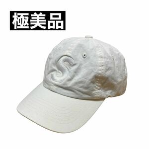 【極美品】Supreme GORE-TEX S Logo 6-Panel Cap シュプリーム ゴアテックス Sロゴ 6パネル オフホワイト