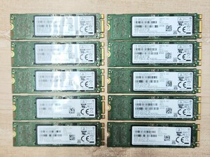 【送料無料】SAMSUNG M.2 SSD 256GB MZNLN256HAJQ-00007 SATA 中古 動作確認済 健康状態:正常 10個セット M.2_256GB_1×10個