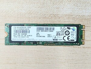 【送料無料】SAMSUNG M.2 SSD 256GB MZNLN256HCHP-00000 SATA 中古 動作確認済 健康状態:正常 M.2_256GB_7