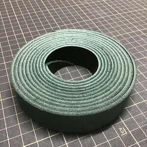 25k-8 牛ヌメ革 2.5cm幅 230cm x1本 黒/ブラック　厚み3mm　ステア タンニン鞣 ベルト ストラップ 持ち手など