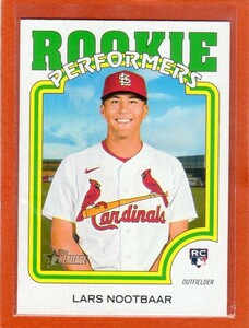 ●ラーズ・タツジ・ヌートバー　カード　Vol.7　2022TOPPS HERITAGE HIGH NUMBER ROOKIE PERFORMERS #RP-10　ルーキー　カージナルス