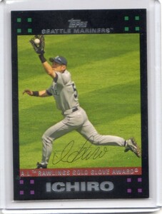 ●イチロー　カード　Vol.1084　2007TOPPS #313 RED BACK 裏赤文字　ゴールドグラブ　シアトル・マリナーズ