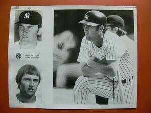 Art hand Auction ◆Грейг Неттлз, оригинальная фотография Home Run King MLB, 1974 год., бейсбол, Сувенир, Сопутствующие товары, фотография