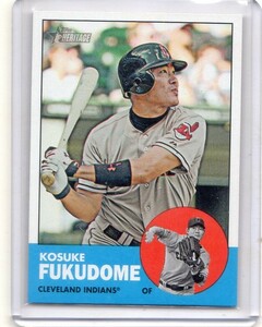 ●福留孝介　カード　Vol.111　2012TOPPS HERITAGE #248　クリーブランド・インディアンズ