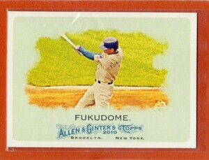 ●福留孝介　カード　Vol.58　2010TOPPS ALLEN & GINTER'S #88　シカゴ・カブス