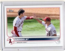 ●大谷翔平　カード　Vol.388　2022TOPPS SERIES 1 LOS ANGELES ANGELS TEAM CARD #159　マイク・トラウト　ロサンゼルス・エンゼルス_画像1