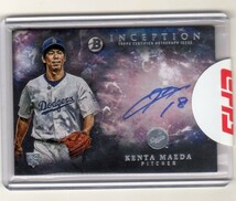 ■前田健太　カード　Vol.177　2016BOWMAN INCEPTION AUTOGRAPHED ROOKIE #RA-KMAE　直筆サイン　ルーキー　シール未開封　ドジャース_画像1