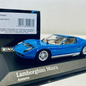 1/43 Minichamps Lamborghini Miura ランボルギーニ ミウラ 1966 Blueの画像1