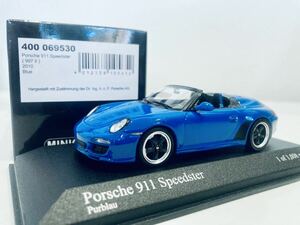【送料無料】1/43 Minichamps Porsche ポルシェ 911 Speedster (997 Ⅱ Generation) 2010 Blue
