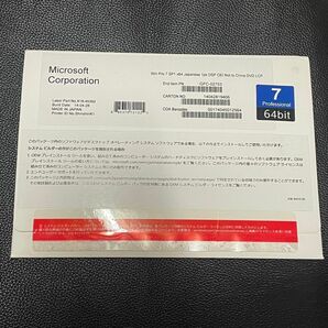 DSP版 Windows 7 Professional 64bit Japanese プロダクトキー あり