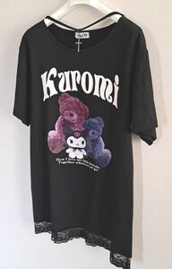 kuromi　Tシャツ　チュニック　半袖　クロミちゃん　サンリオ