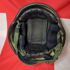 イギリス軍MK７ヘルメット偽装用カバー付き（美品）の画像6