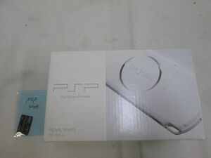 25 送60サ 0416$G03 PSP 3000 PEARL WHITEとメモリーカード4GB セット ver6.60 中古品