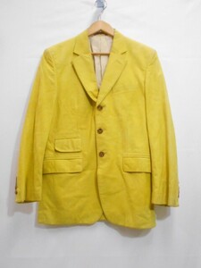 67 отправка 80sa0424$D24 Paul Smith Paul Smith овца кожа tailored jacket оттенок желтого размер S б/у товар 