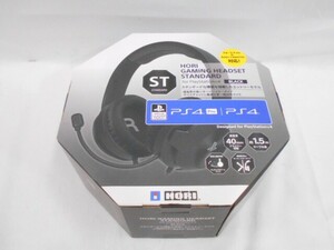 24 送80サ 0421$D18 HORI ゲーミングヘッドセット PS4用 中古品