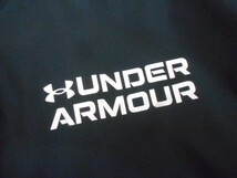 70 送60サ 0425$D15 UNDER ARMOUR アンダーアーマー トレーニングウエア フリース フルジップ フーディ 1375506 ブラック サイズXXL 中古品_画像4