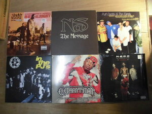 (1)ジャンク 訳あり DJ放出品 HIP HOP/RAP/R＆B など 12インチ 42枚セット NAS/PUFF DADDY/NERD/NBN/ELEPHANT MAN 他 まとめて 大量 