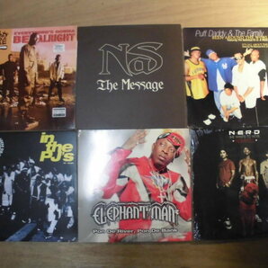 (1)ジャンク 訳あり DJ放出品 HIP HOP/RAP/R＆B など 12インチ 42枚セット NAS/PUFF DADDY/NERD/NBN/ELEPHANT MAN 他 まとめて 大量 の画像1