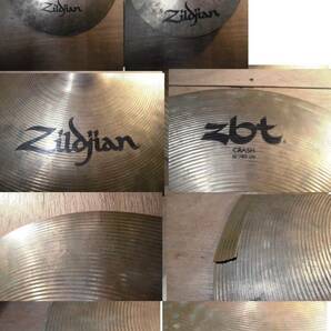 使用不可 ジャンク SABIAN/Zildjan クラッシュシンバル 7枚セット AA/zbt/B8X/ROCK CRASH 16～”18Inch 40～46ｃｍ ジルジャン セイビアンの画像6